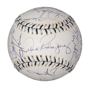 2008 New York Yankees All Star Team Signed Baseball (Yankees, All Stars and OldTimers) JSA LOA